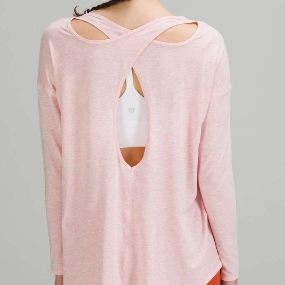 Lululemon Back Into It Long Sleeve Shirt Size 6/8